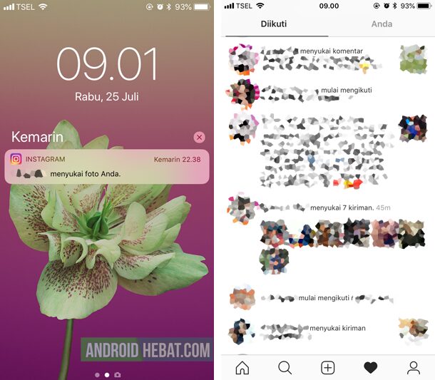 Apakah orang tahu jika kita tidak sengaja like lalu unlike di Instagram