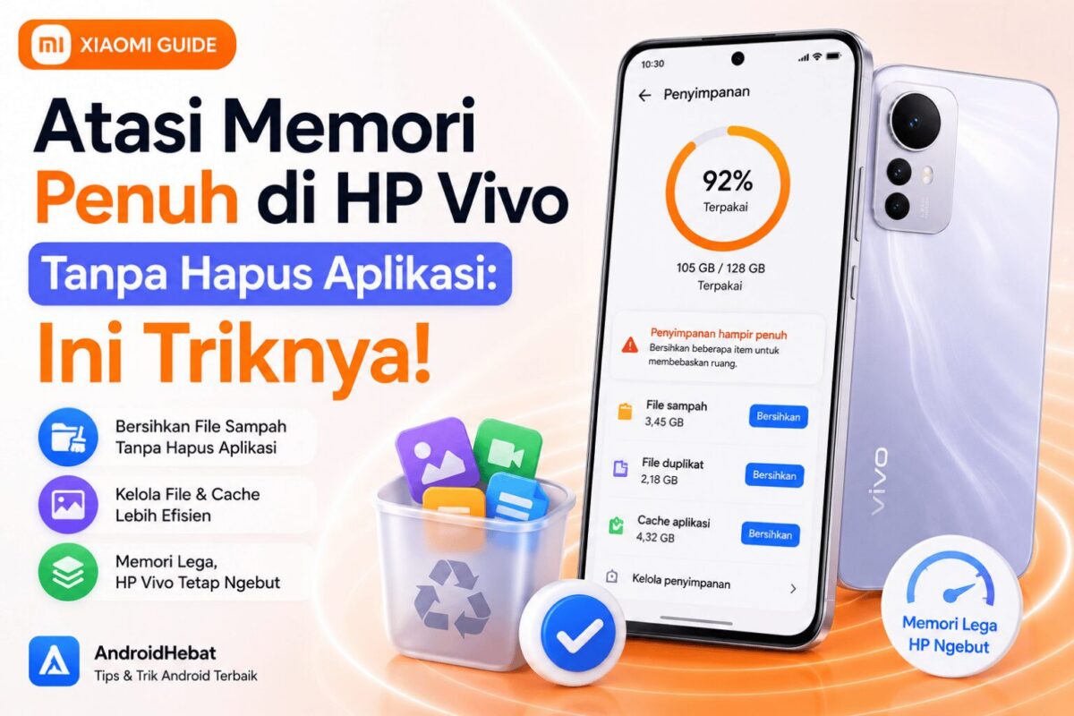 Cara mengatasi memori HP Vivo penuh padahal aplikasi sedikit tanpa hapus data
