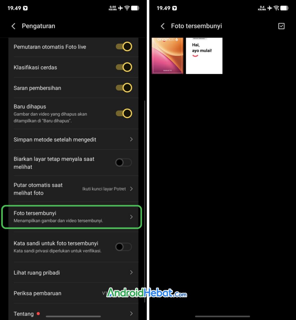 cara melihat foto tersembunyi di vivo terbaru